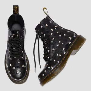 dr. martens 1460 pascal boots black + chaos hearts